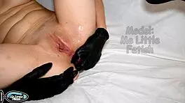 i fist my wet stepsister's small ass with a big butt plug.