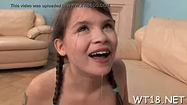 Young teen seduces mature in tight hardcore fuck