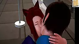 redhead teen 18+ in 3d hentai family cartoon