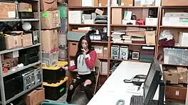 Blonde Milf Pornstar In Uniform Turns Doggy Style On Desk For Deeper Hardcore Fucking