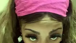 Indian Milf Deepthroats Dildo in Homemade POV Lick