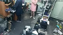 the slutty blonde casually fingers her pussy outdoors near a stranger