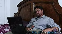 Blonde teen takes stepdad's hard cock creampie