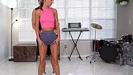 Stretching Petite Lacy Tate With Big Ass Pov