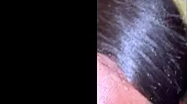 A teen eagerly takes a big black cock vibrator, enjoys assfucking, and receives a cumshot in her mouth, part 3.