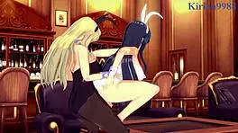 Ikaruga and Katsuragi bunny girls in futanari sex creampie. 😘