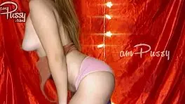 Amateur girl strips and poses naked.