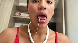i take a huge throbbing cock in my mouth for pov blowjob, then get fucked and facials from this amateur stud