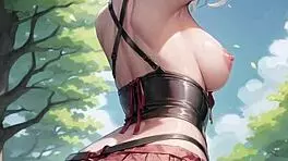 3d animated ai generated couple play hard while being watched with pussy masturbation asmr sound ai porn