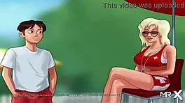 Summertime Saga girl meets E1 excitedly!