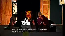 my new family explores erotic hentai game with big tits and asses