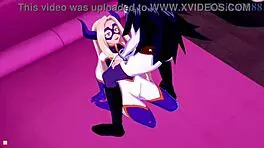 Man, Ochako Uraraka and Mt Lady in wild hentai futanari sex!