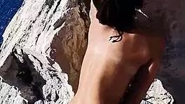 quick sex with teen on public beach in pov