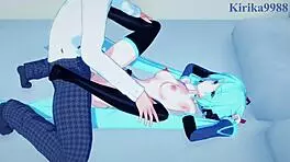 Hatsune Miku And Kagamine Rin Intense Sex Vocaloid Hentai
