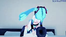 Hatsune Miku And Kagamine Rin Intense Sex Vocaloid Hentai
