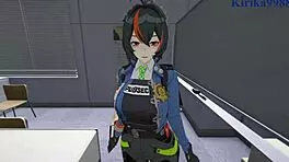 Zhu yuan and grace howard engage in intense pov sex in zenless zone zero hentai