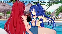 I watch chris yukine and others in intense lesbian futanari sex