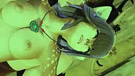 Deer-girl Freyja explores the Viking village in 3D hentai