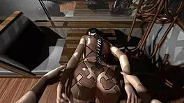 Eve gets her throat fucked before doggy style in this Stellar Blade parody 😈