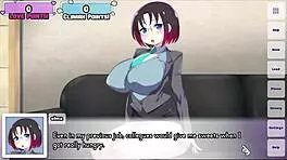Elma Parody Hentai Game Ep 1: Sexy Dragon Maid Skips Foreplay