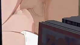 April Oneil Enjoys a Relaxing Day with Co-Worker in Cartoon Setting