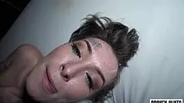 living school desk begs for throatpie