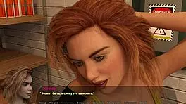 haley's story part 8: teen redhead sucks hairy pussy to orgasm