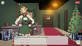 claus secret xmas hentai game ep 3 mrs santa teases with underskirt anal plug in 3d 😈