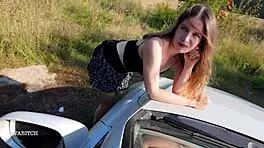 That amazing rough fuck on the road trip left my pussy dripping with his cum