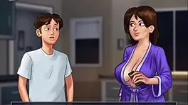 Watching Sexy Jamie Bathe In Summertime Saga 4