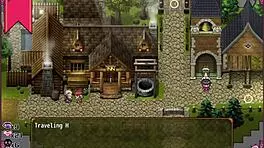 in the hentai game ceres and the contract guild the massage chair makes the petite witch cry with pleasure