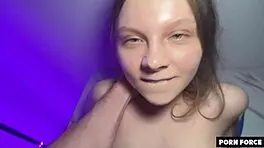 shy cutie seduces her crush at sleepover party with pretty monster cock rough sex