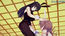 Sagiri, Setsuko, and Excellen in intense lesbian play 😍