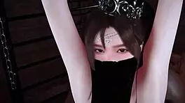 Young Lady Takes Two BBCs in Wild 3D Animation Threesome