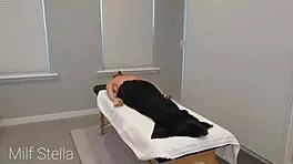 Redhead Milf with Huge Tits Oiled for Hot Massage