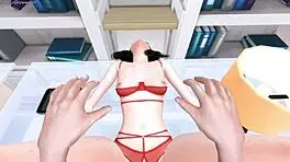 Stepsister's sneaky ANAL distraction during convo got me good!