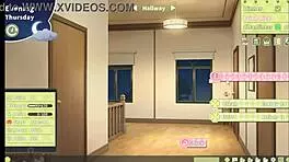 summer clover harem hentai game ep 8 caught half naked with huge boner