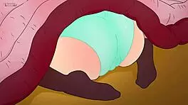Granny's protruding ass attracts grandpa's old penis in anime hentai cartoon parody 2025 where they turn young 18+ again