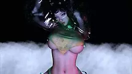 Bigboobs Chick Rides VIP in 3D Animation