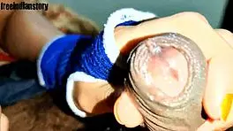 hot asian mature teen giving me a wild blowjob