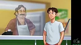 summertime saga episode 87 plan for busty odette to catch little redhead grace