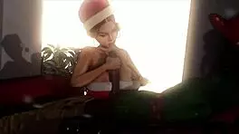 Leanna's interracial christmas cosplay fuck