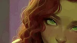Redhead stepsister intensely sucks big black cock at club pov.