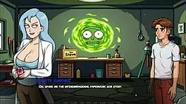 Morty's Sister Gives Fan Blowjob