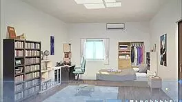 Summer clover dominates with bdsm session and footjob in harem game.