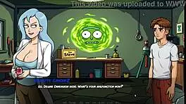 Morty's Sister Gives Fan Blowjob