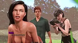 big ass stepsister tries anal sex for the first time with her stepbrother in this 3d hentai animated porn from life in santa county