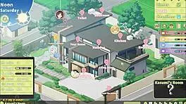 Summer clover dominates with bdsm session and footjob in harem game.