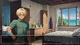 Blurring walls romance hentai game ep 3 teasing boyfriend with voyeurism ideas