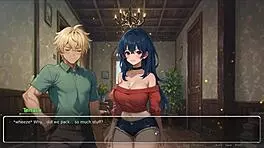 Blurring walls romance hentai game ep 3 teasing boyfriend with voyeurism ideas